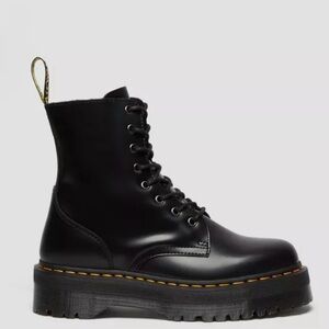 Dr. Martens JADON Quad Platform Boots | Black Polished Smooth |Unworn| Women’s 9